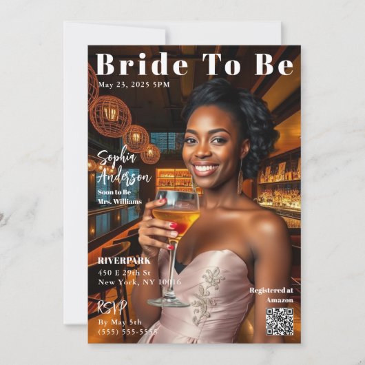 Magazine Hoesje Bride To Be Kaart (Voorkant)