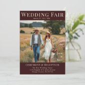 Magazine Hoesje bruiloft in het land Kaart (Staand voorkant)