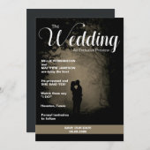 Magazine Hoesje | De datum van de bruiloft opslaan Kaart (Voorkant / Achterkant)