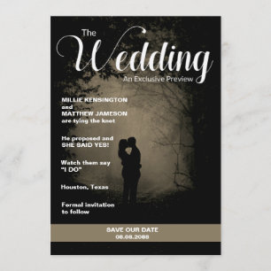 Magazine Hoesje   De datum van de bruiloft opslaan Kaart