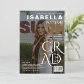 Magazine Hoesje Foto Afstuderen Aankondiging (Staand voorkant)