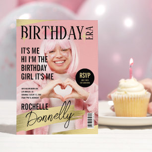 Magazine Hoesje Foto Verjaardag Era Party Kaart