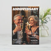 Magazine Hoesje Jubileum Uitnodiging (Staand voorkant)