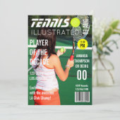Magazine Hoesje Pic Celebrity Tennis Birthday Part Kaart (Staand voorkant)