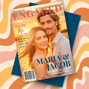 Magazine Hoesje Sla de datum foto aankondiging