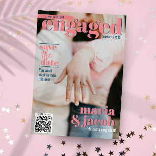 Magazine Hoesje Sla de datum foto aankondiging