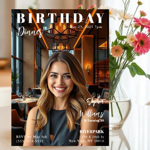 Magazine Hoesje Verjaardagsdiner Kaart
