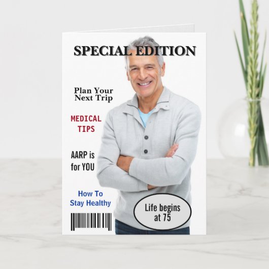 Magazine Hoesje voor 75ste verjaardag Kaart (Voorkant)