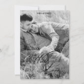 Magazine Unique Newspaper Wedding Save the Date Kaart (Achterkant)