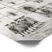 Magdalen College, Oxford in de 17e eeuw Poster (Hoek)