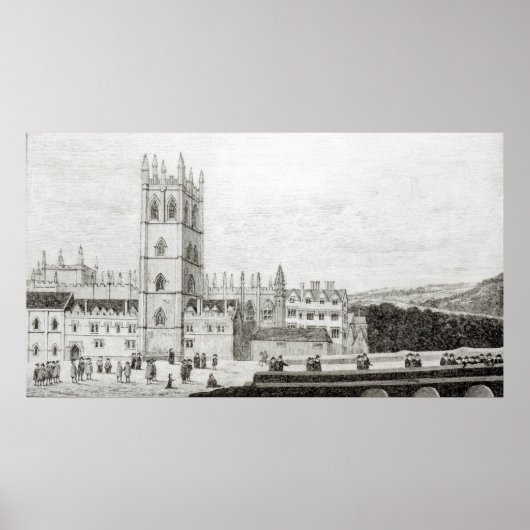 Magdalen College, Oxford in de 17e eeuw Poster (Voorkant)