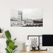 Magdalen College, Oxford in de 17e eeuw Poster (Thuiskantoor)