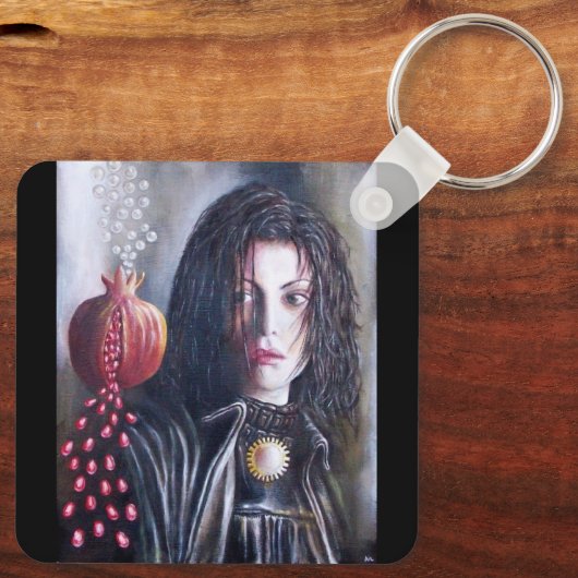 MAGDALEN EN GRANAATAPPEL SLEUTELHANGER (Achterkant)