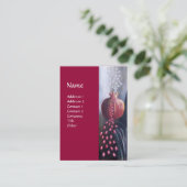 MAGDALEN rood geel grijs wit bruin Visitekaartje (Staand voorkant)