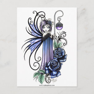 Magdalene Blue Rose Fairy Carte postale