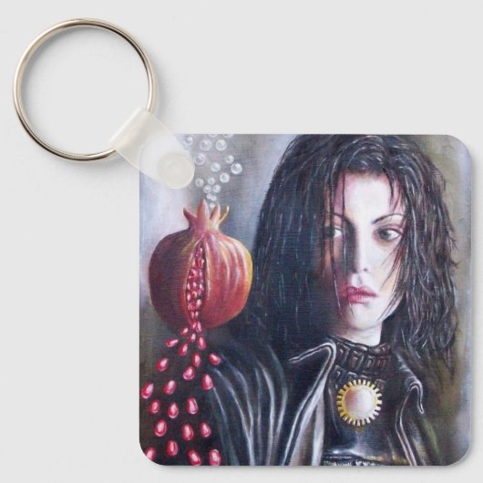 MAGDALENE EN POMEGRANAAT SLEUTELHANGER (Voorkant)