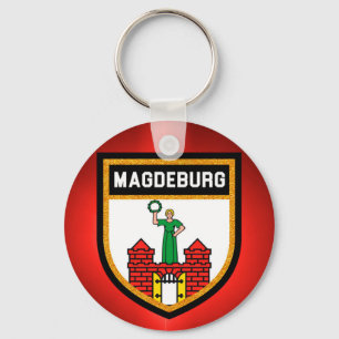 Magdeburg-vlag Sleutelhanger