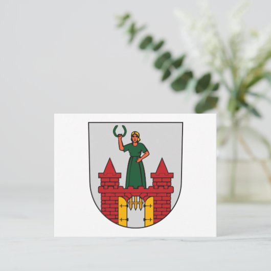 Magdeburg wapenschild Briefkaart (Staand voorkant)