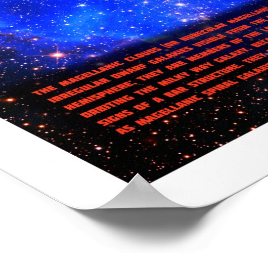 Magellanic Clouds Poster (Hoek)