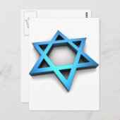 Magen David Briefkaart (Voorkant / Achterkant)