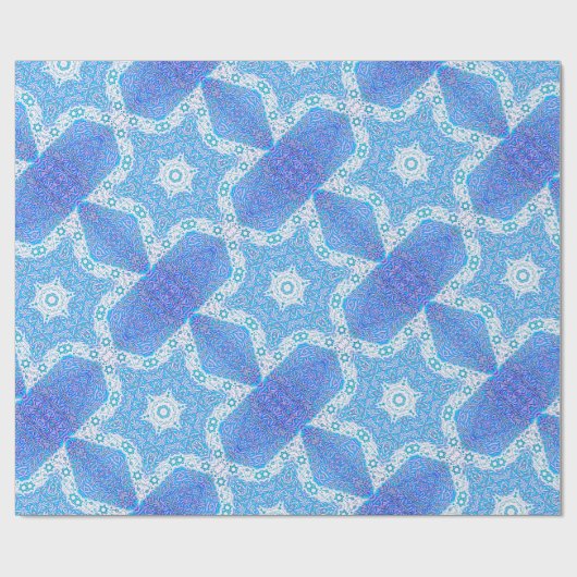 Magen David en Willow Leaf Cadeaupapier (Vlak)