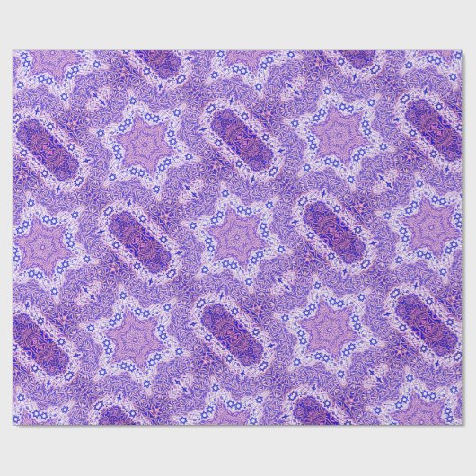 Magen David en Willow Leaf Cadeaupapier (Vlak)