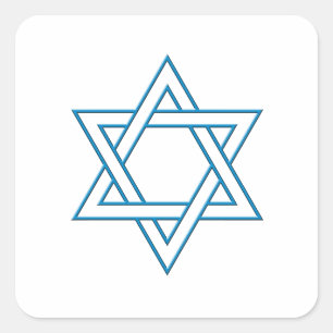 Magen David Vierkante Sticker