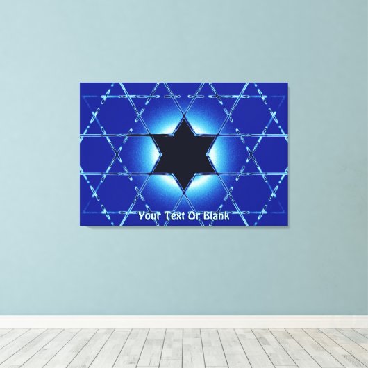 Magen Gimel Canvas Afdruk (Insitu (Houten vloer))