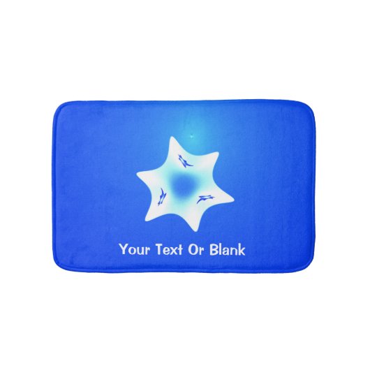 Magen Lavan (White Star) Badmat (Voorkant)