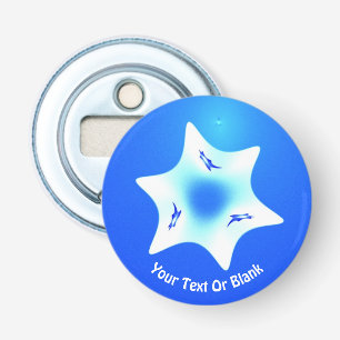 Magen Lavan (White Star) Button Flesopener