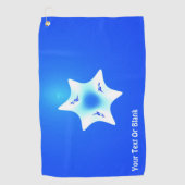 Magen Lavan (White Star) Golfhanddoek (Voorkant)