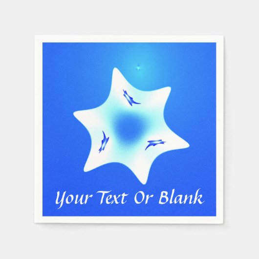 Magen Lavan (White Star) Servet (Voorkant)