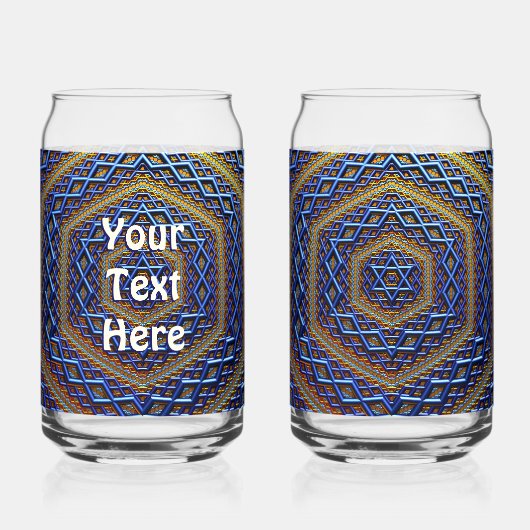 Magène métallique orné David (Verso)