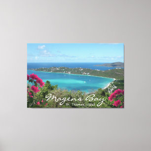 Magens Bay St. Thomas, Amerikaanse Maagdeneilanden Canvas Afdruk