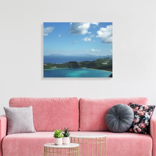 Magens Bay, St. Thomas Beauful Island Scene Canvas Afdruk (Insitu (Woonkamer))