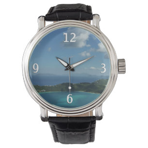 Magens Bay, St. Thomas Beauful Island Scene Horloge