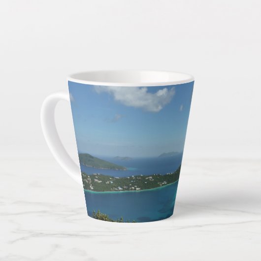 Magens Bay, St. Thomas Beauful Island Scene Latte Mok (Linkerhoek)