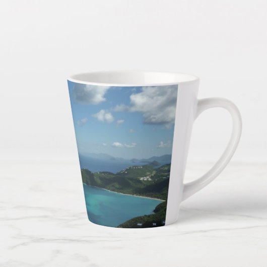 Magens Bay, St. Thomas Beauful Island Scene Latte Mok (Rechts)