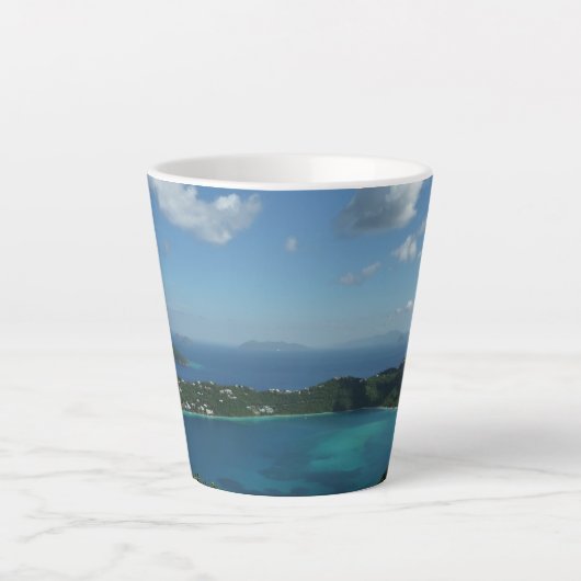 Magens Bay, St. Thomas Beauful Island Scene Latte Mok (Voorkant)