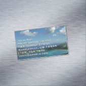Magens Bay, St. Thomas Beauful Island Scene Magnetisch Visitekaartje (Voorbeeld)