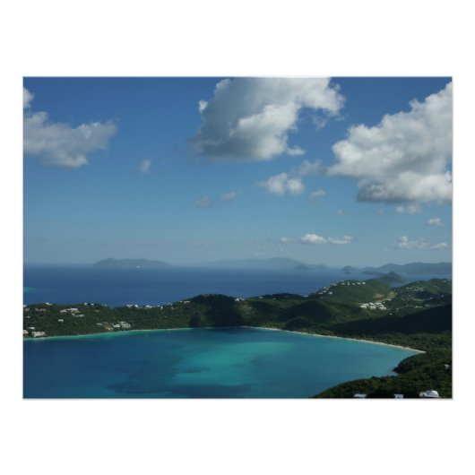 Magens Bay, St. Thomas Beauful Island Scene Perfect Poster (Voorkant)