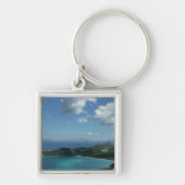 Magens Bay, St. Thomas Beauful Island Scene Sleutelhanger (Voorkant)
