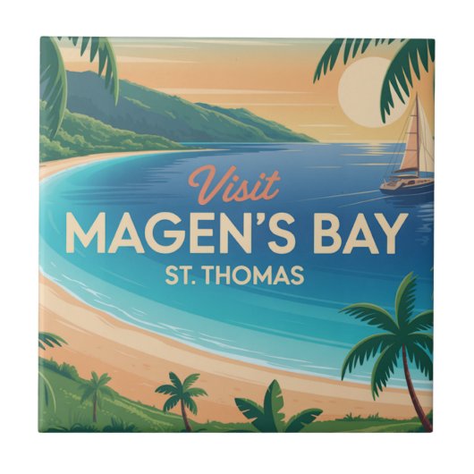 Magen's Bay, St. Thomas Tegeltje (Voorkant)