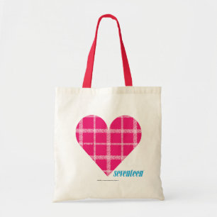 Magenta 2 van de plaid tote bag
