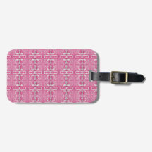 Magenta Abstract Blokprint Bagagetailie