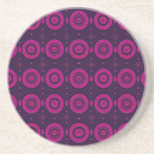 Magenta Afrikaans geometrisch cirkelpatroon zandst