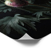 Magenta Anemone Fleurs Art Imprimer Poster (Coin)