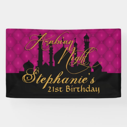 Magenta, Arabiër Nights Spandoek (Horizontaal)