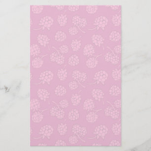 Magenta Berry Patroon Briefpapier