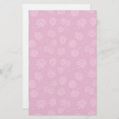 Magenta Berry Pattern Briefpapier (Voorkant / Achterkant)